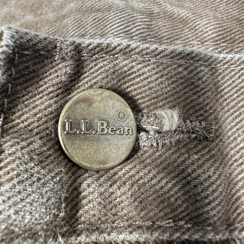 LL Bean Vintage Double L Jeans Men's 40x30(38x30) Made USA Brown Relax Taper